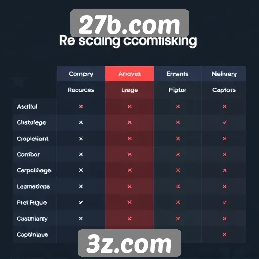 Comparação entre 27b.com e plataformas populares